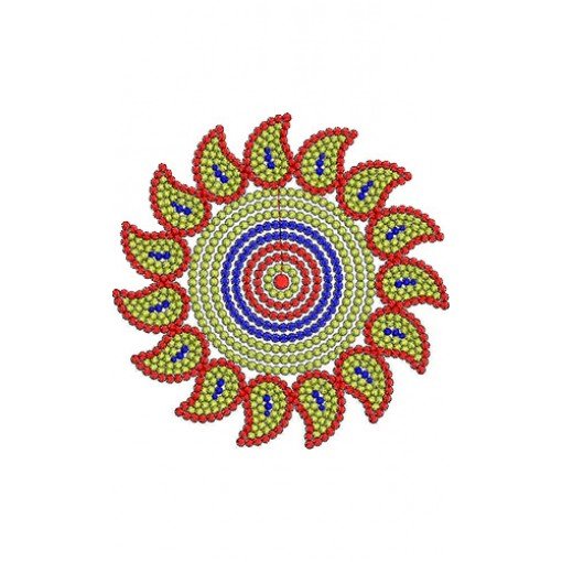 Zippered Applique Flower Bag Embroidery Design