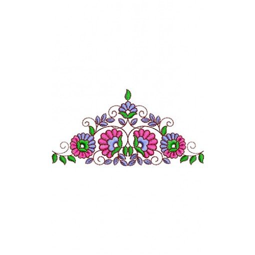 Minkoff Love Floral Applique Embroidery Design
