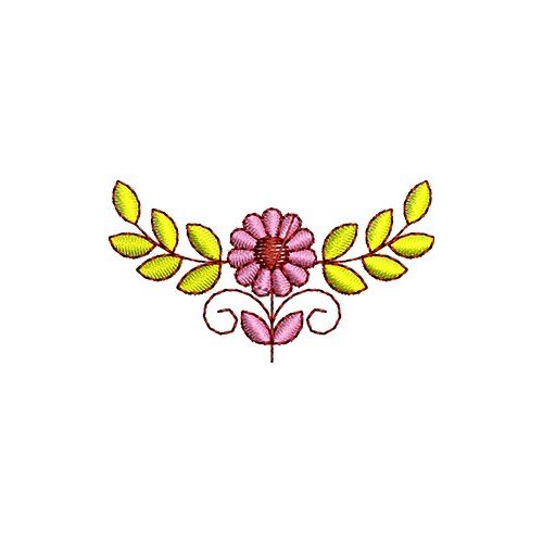 Small Flower Applique Embroidery Design