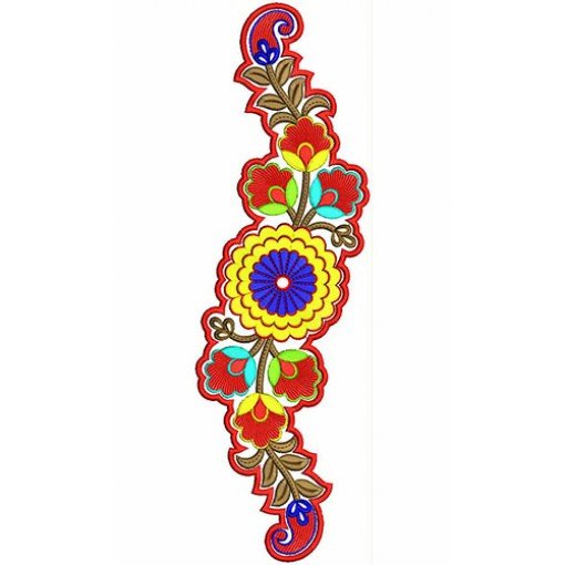 Canvas Flower Embroidery Design