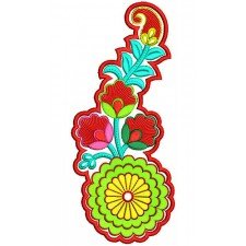 Multiple Fabric Applique Embroidery Design