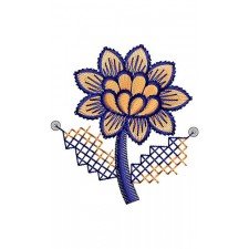 Sequins Flower China Applique Embroidery Design