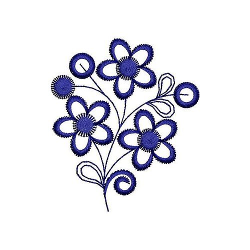 New Floral Applique Embroidery Design