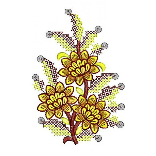 Mexican Applique Embroidery Design