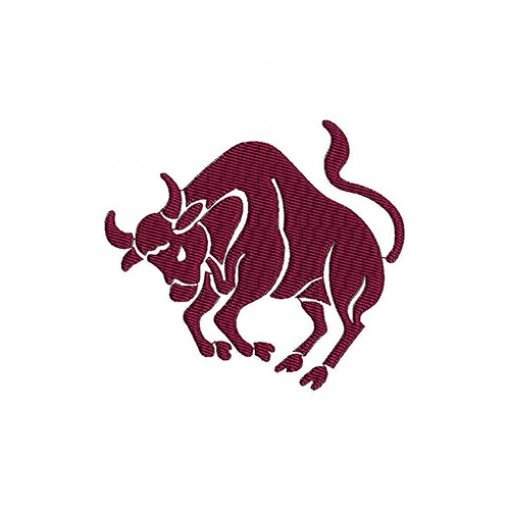 Taurus Zodiac Sign Embroidery Design