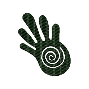 Hand Print Applique Embroidery Design