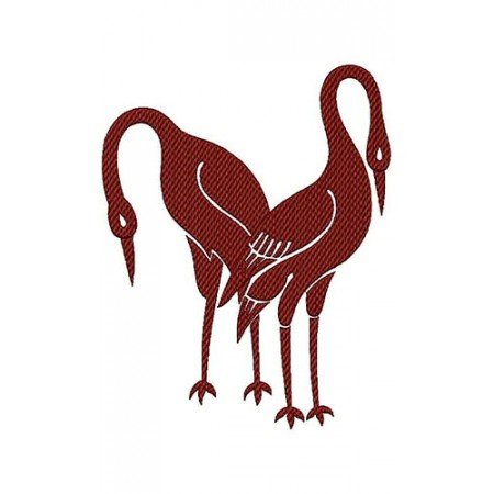 Cranes Applique Embroidery Design 18273