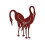 Cranes Applique Embroidery Design 18273