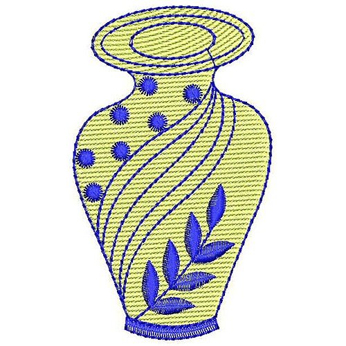 Pot Embroidery Design 18415