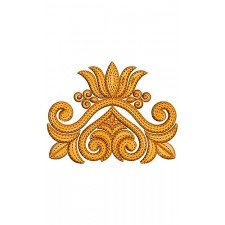 Lotus Patch Embroidery Design