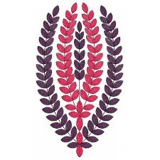 Leaves Embroidery Design 18917