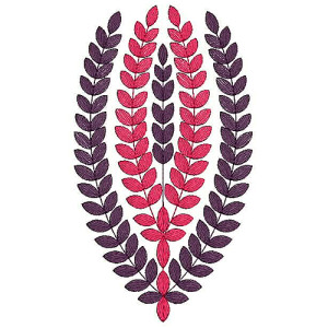 Leaves Embroidery Design 18917