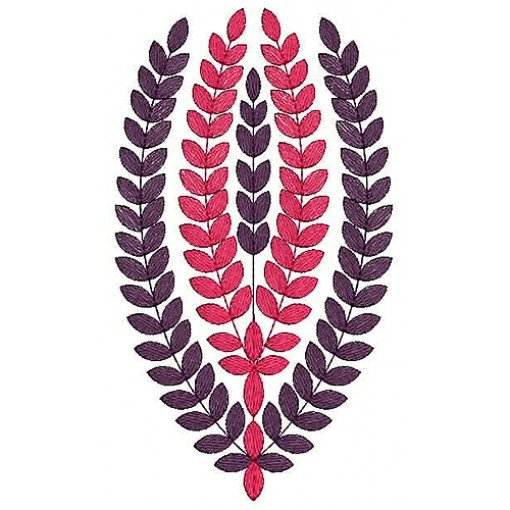 Leaves Embroidery Design 18917
