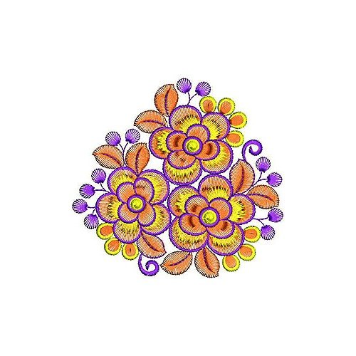 Flower Trio Embroidery Pattern