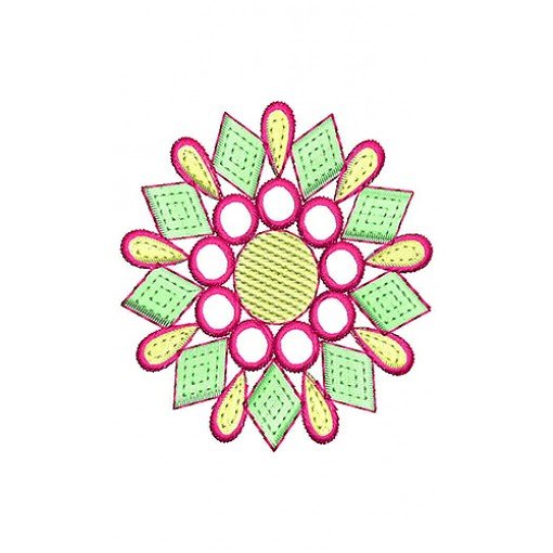Applique Embroidery Design 19252