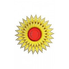 Sun Applique Embroidery Design 19432