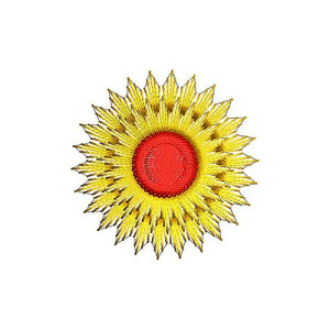 Sun Applique Embroidery Design 19432