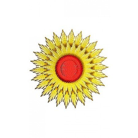 Sun Applique Embroidery Design 19432
