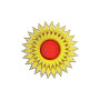 Sun Applique Embroidery Design 19432