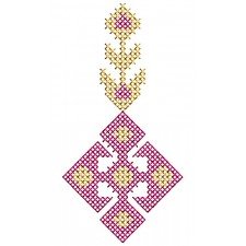 Boho Style Cross Stitch Embroidery