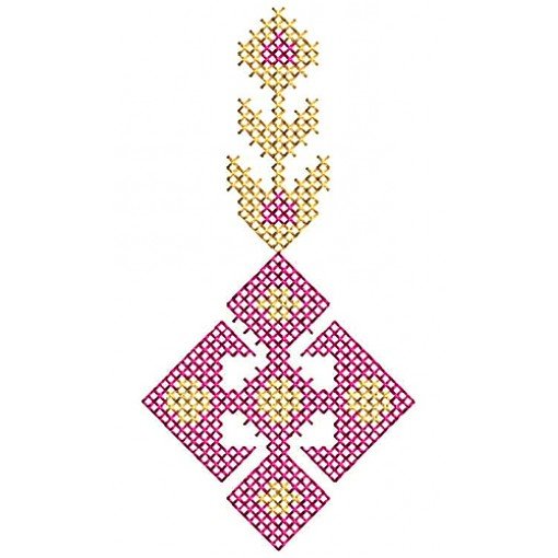 Boho Style Cross Stitch Embroidery