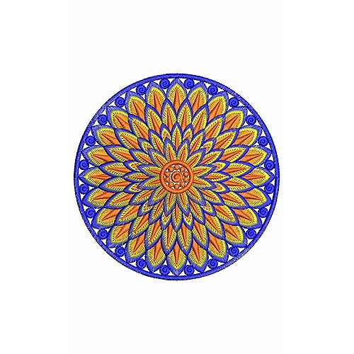 Mandala Embroidery Art
