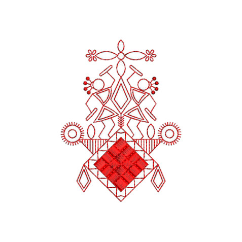 Applique Embroidery Design 19915