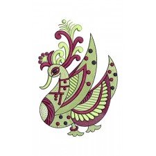 Kalamkari Peacock Embroidery Design 20094