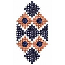 Cross Stitch Applique Embroidery Design 20146