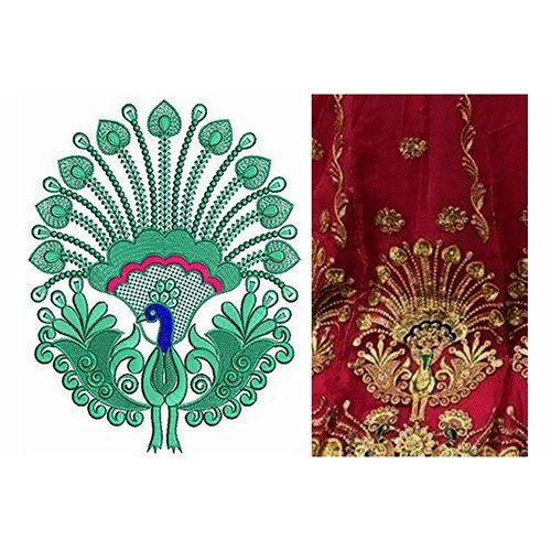 Peacock Applique Embroidery Design 20211