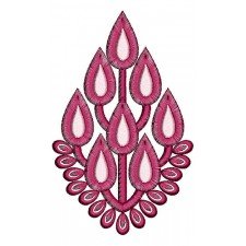 Crocheted Applique Embroidery Design 20239
