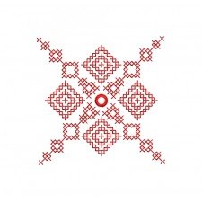 Kutchi Cross Stitch Embroidery