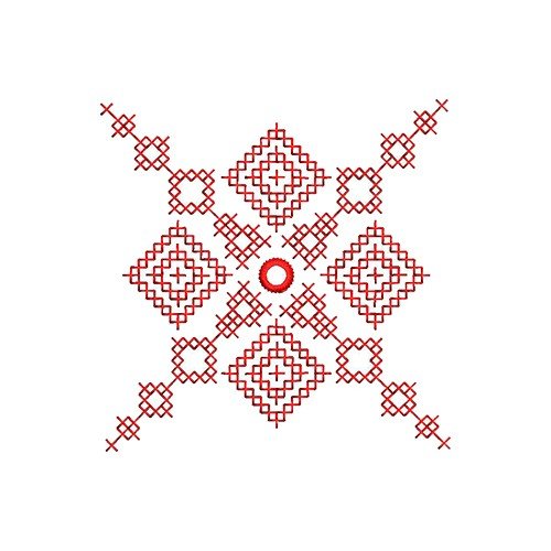 Kutchi Cross Stitch Embroidery