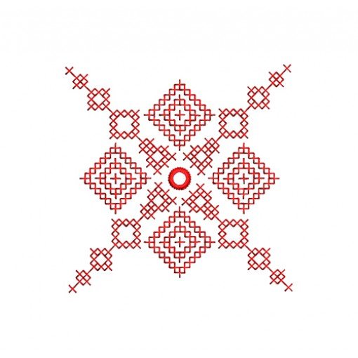 Kutchi Cross Stitch Embroidery