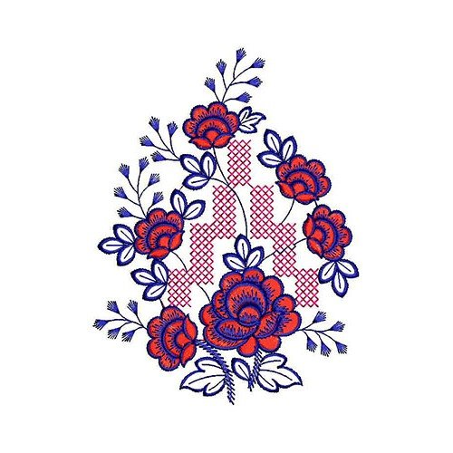 Cross Stitch Butta Embroidery Design 20499