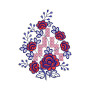 Cross Stitch Butta Embroidery Design 20499