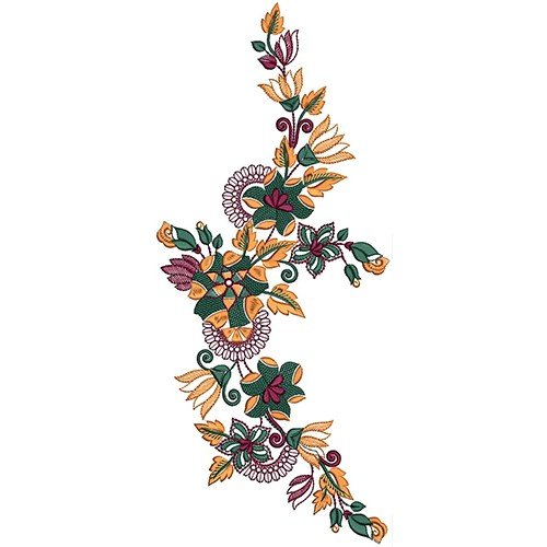 Assorted Flowers Embroidery Design 20603