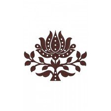 Lotus Applique Embroidery Design 20796