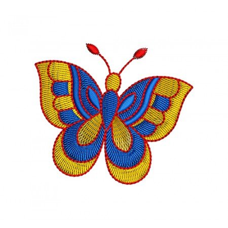 Butterfly Forest Patch Embroidery Design 20809