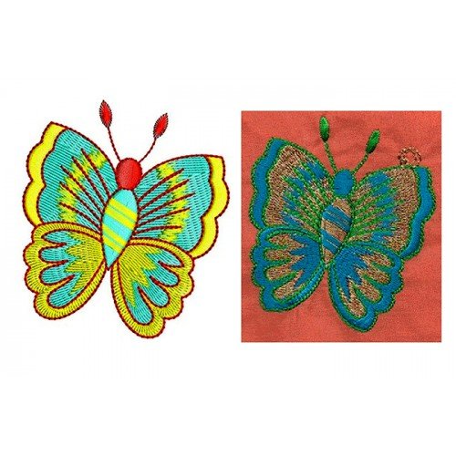 Monarch Butterfly Patch Embroidery Design 20810