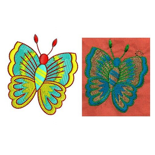 Monarch Butterfly Patch Embroidery Design 20810 Monarch Butterfly Patch Embroidery Design 20810