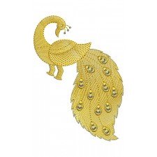 Wall Art Peacock Embroidery Design