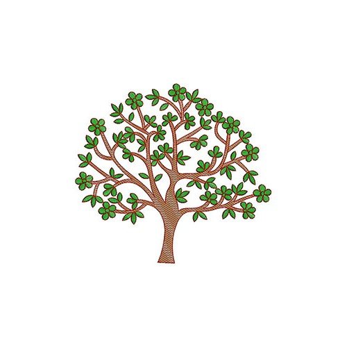 Tree Applique Embroidery Design 20986