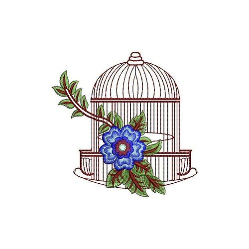 Cage Patch Embroidery Design 21009