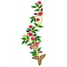 Tetove Leaf And Flower Embroidery Design 21063