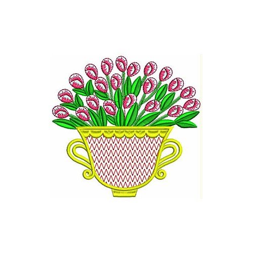 Coffee Cup Flower Pot Design 21074