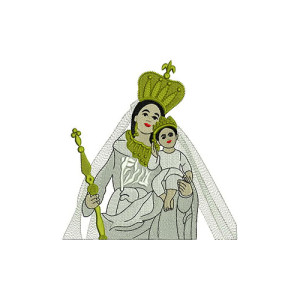 Mary God embroidery Design 21078
