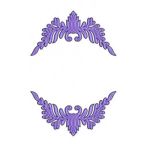 Floral Wreath Frame Monogram Design 21144