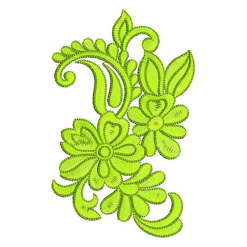 Small Flower Paisley Embroidery Design 21160