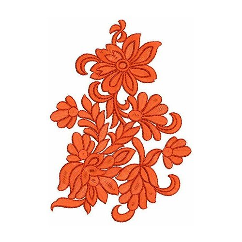 Dahlia Flowers Embroidery Design 21163